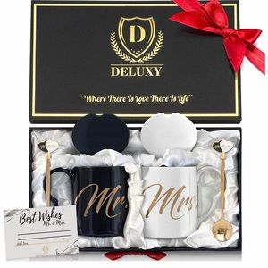 DELUXY Mr. & Mrs. Mug Gift Set